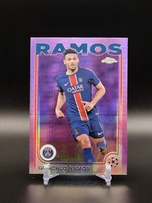 2024-25 Topps UEFA Club Competitions Goncalo Ramos Magenta Prism /299 - Image 1 of 2