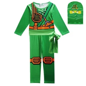 Ninjago Lloyd Kinder Ninja Kostüm Set für Halloween Party - 110 - Bild 1 von 4