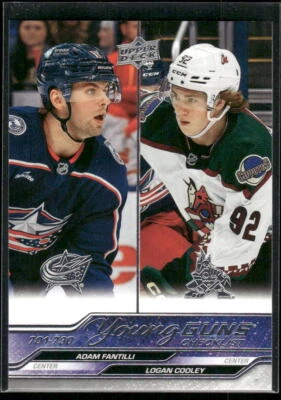 #730 Young Guns Checklist (Adam Fantilli / Logan Cooley) 2023-24 Upper Deck - Image 1 of 2
