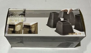 Home It Adjustable Bed Risers - Elevation in 3, 5 or 8 Inch - Heavy Duty Stac... - Picture 1 of 8