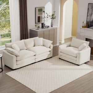 Modern Living Room Sofa Two-Piece Set, Suitable for Living room , Set of 2 Sofa - Picture 1 of 12