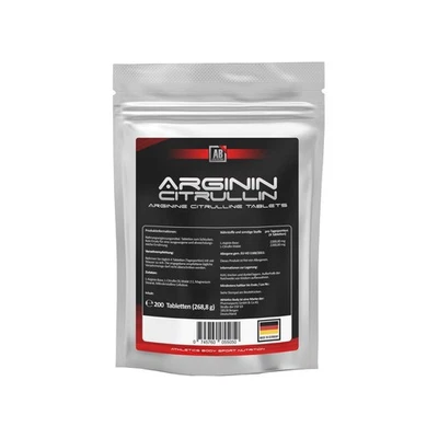 ARGININ + CITRULLIN - 200 Tabletten a 1100mg Hochdosiert Mega-Pump no Kapseln - Bild 1 von 4