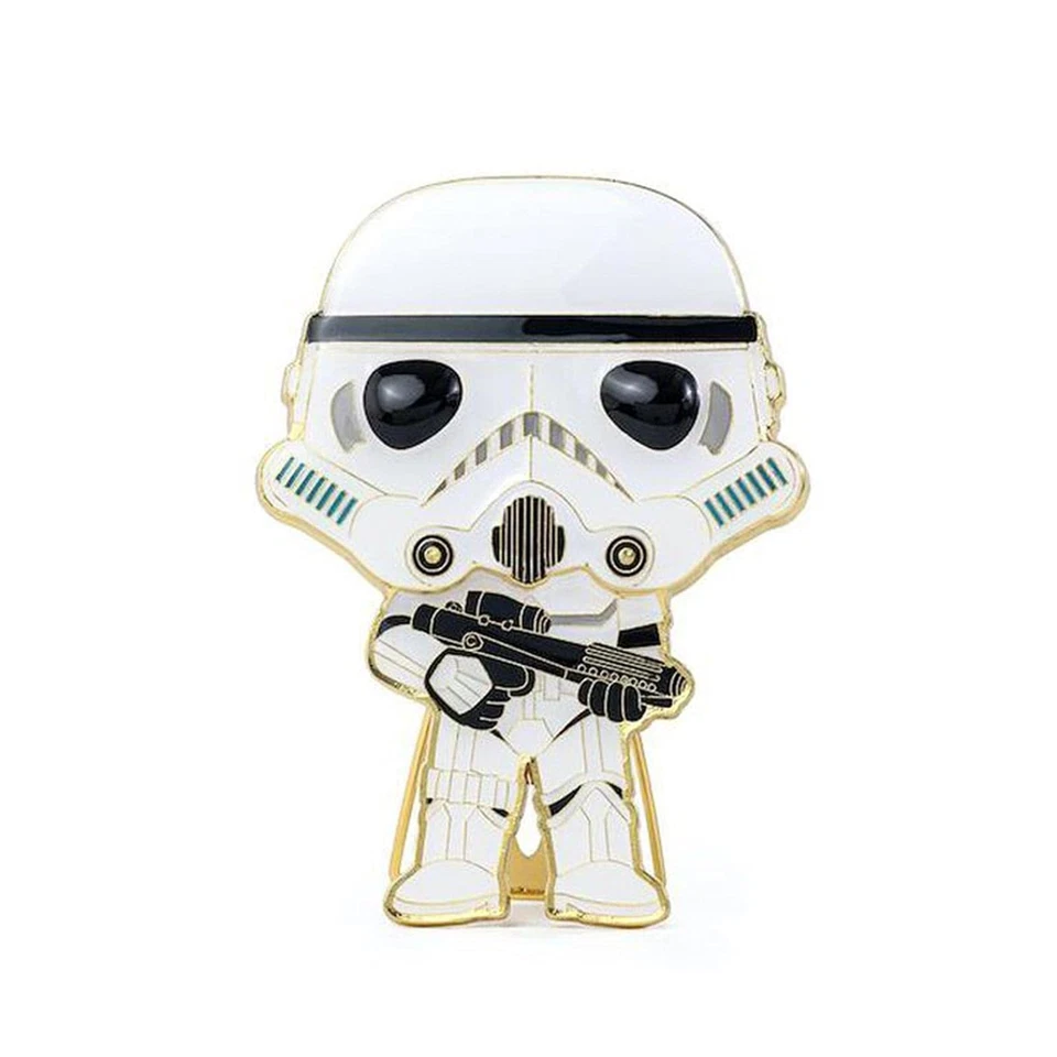 Funko- Pop Pin Star Wars Storm Trooper 10cm Muñecos y Figuras de acción, Multico - Imagen 1 de 1