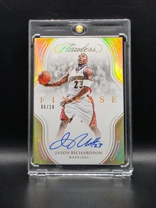 20204 Panini Flawless Jason Richardson Finesse Gold Signatures Auto /10 Warriors - Bild 1 von 2