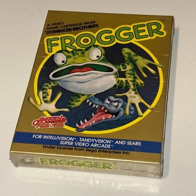 Parker Brothers Frogger (Intellivsion 1983) Gold Box MIB New/Sealed - Image 1 of 4