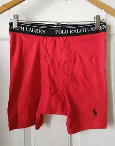 POLO RALPH LAUREN CLASSIC FIT RED COTTON BRIEF, SIZE M - Picture 1 of 4