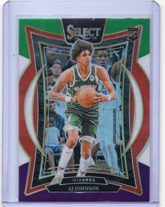 2024-25 Panini Select - AJ Johnson Concourse #67 Green White Purple Prizm (RC) - Picture 1 of 2
