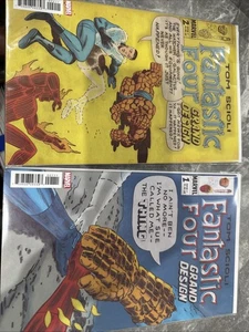 Fantastic Four: Grand Design 1 2 Marvel 2019 Complete Set Series Tom Scioli - Picture 1 of 1
