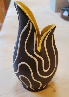 Eckhardt And Engler Vase Mid Century West Germany Herbert Reusch Design 16.5cm - Image 1 of 4