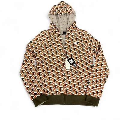 Sudadera con capucha Y2K DC skate con cremallera estampado integral Talla: grande AOP Foto 1 de 4