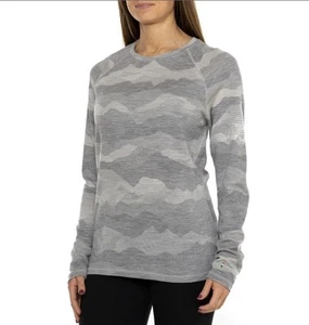 SmartWool Classic Thermal Pattern Base Layer Light Grey 100% Merino Wool Size 3X - Picture 1 of 1