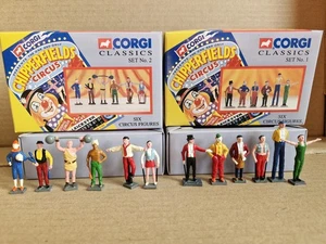 Corgi Classics Chipperfields 12 Circus Figures Set Number 1 and 2 Diecast VGC - Picture 1 of 12