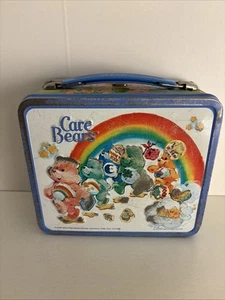 Vintage 1983 Alladin Care Bears Metal Steel Lunch Box  (No Thermos) - Picture 1 of 4