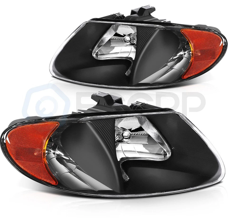 Conjunto de faros para 01-07 Dodge Caravan Chrysler Voyager Conjunto de faros Foto 1 de 4