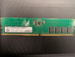 MTC8C1084S1UC56BD1 Micron 16GB DDR5-5600 PC5-44800 1Rx8 DIMM Desktop Memory RAM - Afbeelding 1 van 2