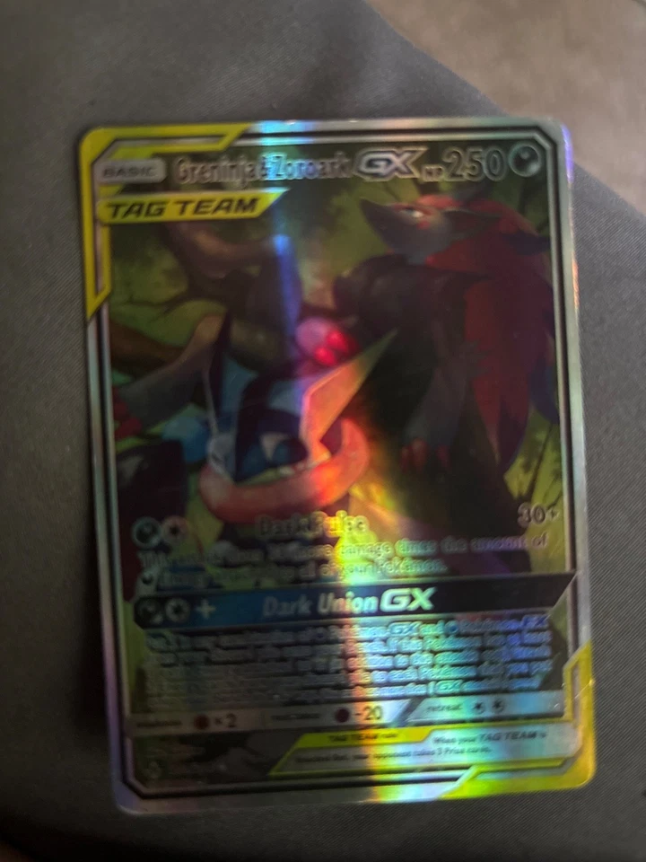 Greninja & Zoroark GX (Alternate Full Art) 201/214 Sm-Unbroken Bonds Holo - Image 1 of 1