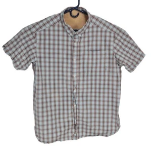 Columbia Mwns Plaid Button Up Shirt Short Sleeve Regular Fit Size XXL Pocket - Picture 1 of 5