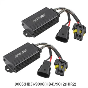 2X HB3 9005 LED Glühlampen Canbus Lastwiderstand LED Scheinwerfer Birnen Decoder - Picture 1 of 21