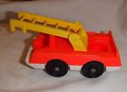 Vintage Red Plastic Fisher Price Little People Two-Person Fire Truck Engine 0124