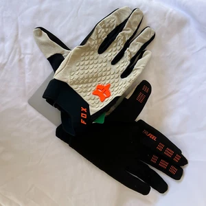 Fox Racing Mens Defend MTB Mountain Bike Cycling Gloves Cream Large SAMPLE - Picture 1 of 3