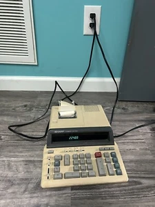 Vintage Sharp Compet QS-2760A Electronic Calculating Machine Works Great - Picture 1 of 8