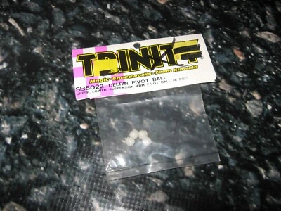 Vintage RC Trinity Switch Blade Pivot Balls Plastic White (4) SB 5022 - Image 1 of 2