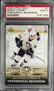 2006 Upper Deck Sidney Crosby Phenomenal Beginning #7 PSA 9 MINT