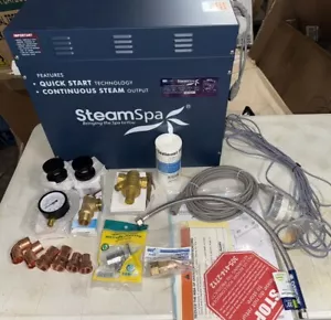 SteamSpa 12KW QuickStart Acu-Steam Bath Generator EXR1200BK-A (NON COMPLETO-LEGGI - Foto 1 di 15