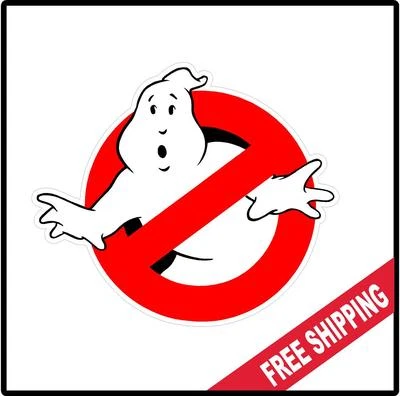 VINYL DECALS Ghostbusters Vinyl Wall logo Decal Sticker Paranormal Ghost Various Sizes