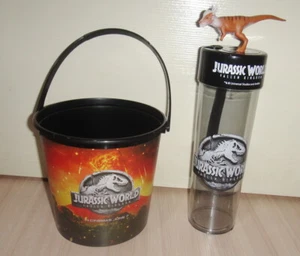 JURASSIC WORLD Fallen Kingdom Movie THAILAND Dinosaur Topper Cup & Bucket - Picture 1 of 5