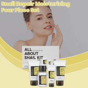 All About Snail Trial Kit Riparazione Idratante Set di Quattro Pezzi - Foto 1 di 13