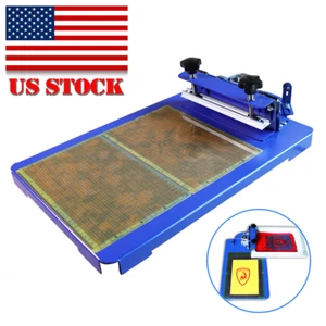 1 Color 1 Station Screen Printing Machine DIY T-shirt Spinning Press Printer NEW - Picture 1 of 11