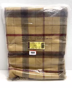 LONGABERGER Coperta da lancio marrone a quadri firmata #24194--NUOVA - Foto 1 di 3