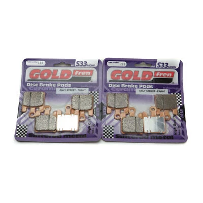 Goldfren S33 Brake Pads Front For Kawasaki VN 1600 B Mean Streak 2005-2008 - Image 1 of 2