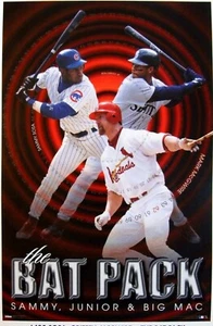 Ken Griffey Jr Mark Mcgwire Sammy Sosa Bat Pack Poster Factory Sealed New! Rare - Picture 1 of 3