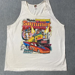 Vtg Cordova Summer Nationals 1997 IHRA Drag Racing Tank Top Shirt Sz XXL READ - Picture 1 of 10