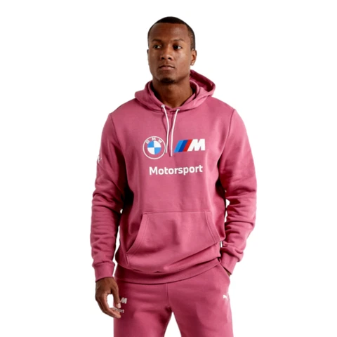 New Puma BMW Motorsport Essential Logo Hoodie Sweater Orchid Men's Size X-LARGE Cover