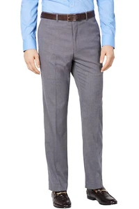 Vince Camuto Mens Slim Fit Stretch Wrinkle-Resistant Dress Pant 38W x 30L Grey - Picture 1 of 4
