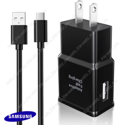 Fast Wall Charger + Type C Charging Cable For Samsung Galaxy A12 A13 A15 A32 5G - Image 1 of 4
