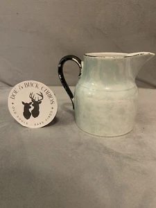 Opalescent Green Pitcher Three Crown - Picture 1 of 6