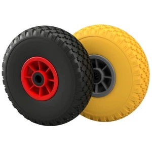 PU Rad Ø 260 mm 3.00-4 Nadellager Ersatzrad Bollerwagen Sackkarren PANNENSICHER - Bild 1 von 11