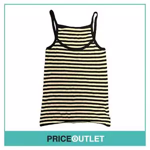 L'Wren Scott - Black and White Striped Tank Top - Size L - BRAND NEW WITH TAGS - Picture 1 of 4
