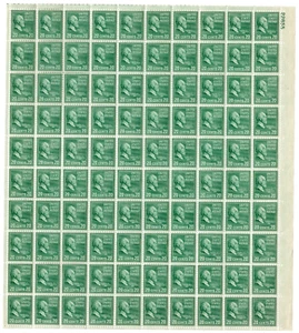 Scott #825 James Garfield Prexy Sheet of 100 Stamps - MNH P#22855 UR - Picture 1 of 3