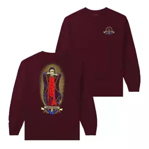 HARD LUCK MFG - LADY G LONGSLEEVE T SHIRT - BURGUNDY - SMALL - NEW SKATEBOARD - Picture 1 of 1