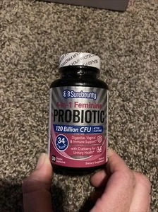 Surebounty 4-in-1 Feminine Probiotic 120 Billion CFU+34 Strain,,30cap - Picture 1 of 2