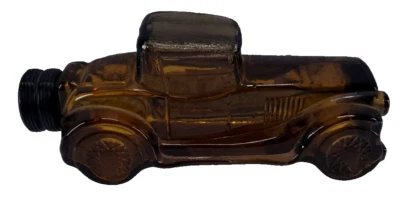 Vintage Avon Sterling Six After Shave Bottle Spicy 7oz Car Decanter Amber Glass - Image 1 of 4