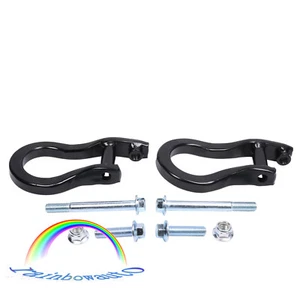 Black Front Tow Hooks 84195908 Fits 2019-2021 Chevrolet Silverado 1500 Next Gen - Foto 1 di 12
