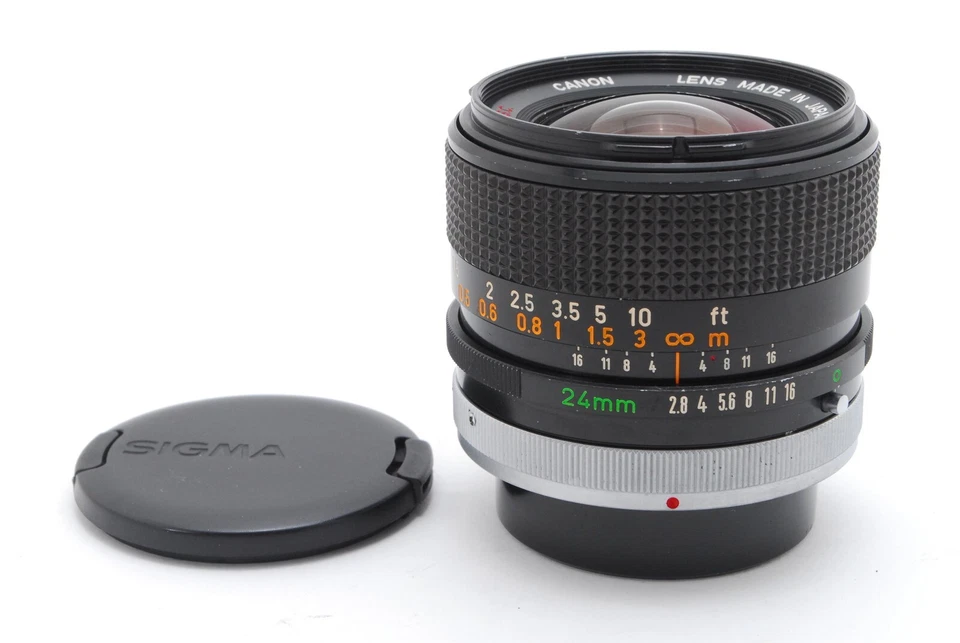 【CASI COMO NUEVO】Rara "O" Canon FD 24mm f/2.8 S.S.C. Lente MF gran angular SSC Foto 1 de 4