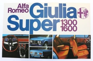 AFFICHE ORIGINALE GARAGE CONCESSION ALFA ROMEO GIULIA SUPER 1300 1600 NUOVA - Imagen 1 de 4