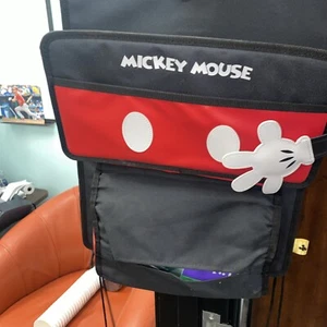 Disney Mickey Mouse Car Seat Organizer. Licensed, Black & Red. Lap Tablet Holder - Picture 1 of 4